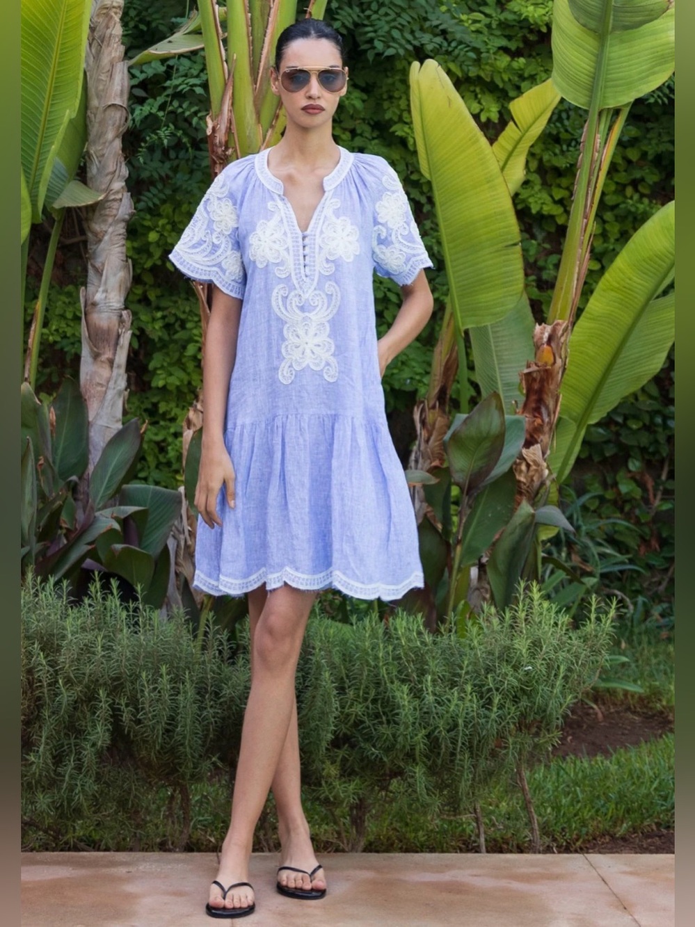 Rose and Rose Amaranta linen dress